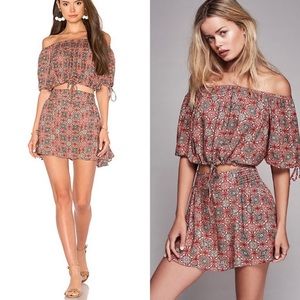 Free People Crop Top & Skirt Set